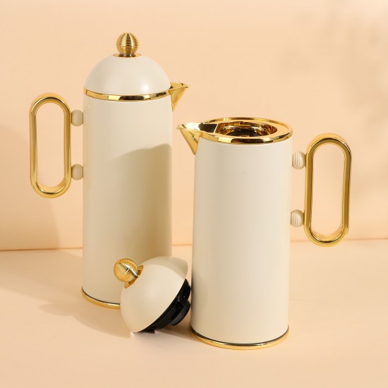 Luxury hospitality thermos set for coffee and tea - 1 liter + 0.8 liter capacity - 2G1BB200200