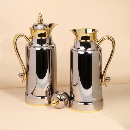 Luxury Hospitality Thermos Set for Coffee and Tea - 1 Liter + 1 Liter Capacity - 2G1BB200202 Luxury Hospitality Thermos Set for Coffee and Tea - 1 Liter + 1 Liter Capacity - 2G1BB200202