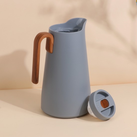Premium hospitality thermos with wooden handle - push-button - 1 liter capacity - 2G1BB200220 Premium hospitality thermos with wooden handle - push-button - 1 liter capacity - 2G1BB200220
