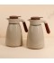 Coffee and tea thermos set with wooden handle - 1 liter + 1 liter capacity - 2S1B200003
