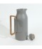 A uniquely designed hospitality thermos with a wooden handle - push-button - 1 liter - 2S1B2000075