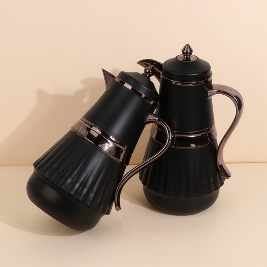 طقم ترامس قهوة وشاي سعة 1لتر + 1 لتر - ضغاط - 2S1BB100117