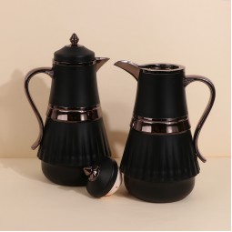 طقم ترامس قهوة وشاي سعة 1لتر + 1 لتر - ضغاط - 2S1BB100117