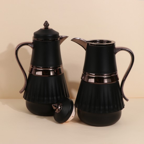 طقم ترامس قهوة وشاي سعة 1لتر + 1 لتر - ضغاط - 2S1BB100117