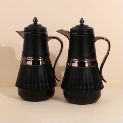 طقم ترامس قهوة وشاي سعة 1لتر + 1 لتر - ضغاط - 2S1BB100117