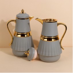 طقم ترامس قهوة وشاي سعة 1لتر + 1 لتر - ضغاط - 2S1BB100119
