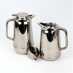 Uniquely designed coffee and tea thermos set - 1 liter + 0.7 liter capacity - with a pump - 2S1BB200026