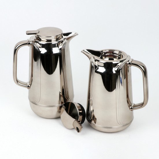 Uniquely designed coffee and tea thermos set - 1 liter + 0.7 liter capacity - with a pump - 2S1BB200026