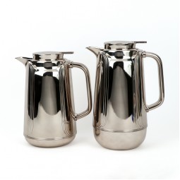 Uniquely designed coffee and tea thermos set - 1 liter + 0.7 liter capacity - with a pump - 2S1BB200026