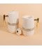 White Coffee and Tea Thermos Set - 1 Liter + 0.6 Liter Capacity - 2S1BB200091