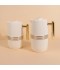 White Coffee and Tea Thermos Set - 1 Liter + 0.6 Liter Capacity - 2S1BB200091