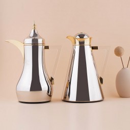 Luxury Coffee and Tea Thermos Set - 1 Liter + 0.7 Liter Capacity - Push-Button - 2S1UU100069