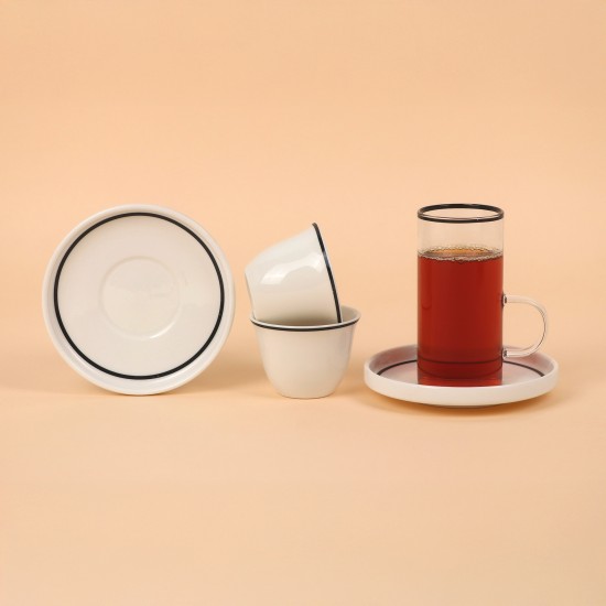 Coffee and tea cup set - 36 pieces - 2M1TT100207