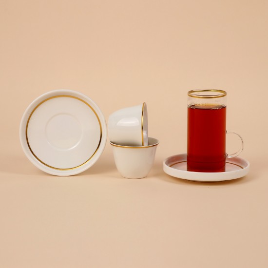 Coffee and tea cup set - 36 pieces - 2M1TT100208