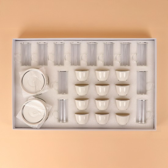 Coffee and tea cup set - 36 pieces - 2M1TT100209