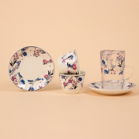 Coffee and tea cup set - 36 pieces - 2M1TT100240