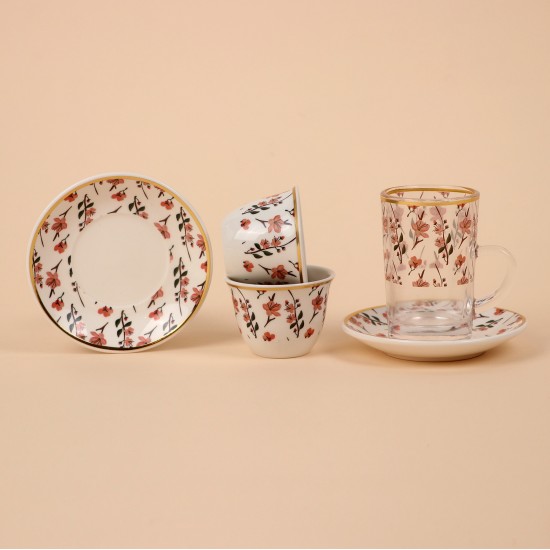 Coffee and tea cup set - 36 pieces - 2M1TT100241