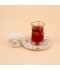 طقم ضيافة شاي و قهوة بنقوش عصرية وحواف ذهبية - 36 قطع