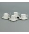 Luxury white coffee cup and saucer set – 12 pieces
