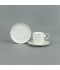 Luxury white coffee cup and saucer set – 12 pieces