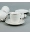 Luxury white coffee cup and saucer set – 12 pieces