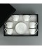 Luxury white coffee cup and saucer set – 12 pieces