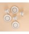 Elegant branch pattern coffee cup and saucer set – 12 pieces