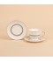 Elegant branch pattern coffee cup and saucer set – 12 pieces