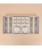 Tea and coffee serving set – clear glass and porcelain with a gold touch – 36 pieces Tea and coffee serving set – clear glass and porcelain with a gold touch – 36 pieces