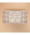 Tea and coffee serving set – clear glass and porcelain with a gold touch – 36 pieces Tea and coffee serving set – clear glass and porcelain with a gold touch – 36 pieces