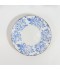Luxury Blue Floral Pattern Porcelain and Glass Tea and Coffee Set with Gold Rim - 36 Pieces