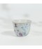Luxury 36-Piece Tea and Coffee Set with Purple Floral Patterns, Porcelain and Glass, Gold Rim
