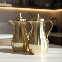 Coffee and tea thermos set - 1 liter + 1 liter capacity Coffee and tea thermos set - 1 liter + 1 liter capacity