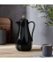 Luxury Black Thermos Flask with Gold-Touch Lid - 1 Liter
