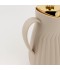 Classic Design Thermos Flask with Shiny Gold Lid - Beige, 1L