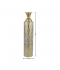 Metal vase with a distinctive design, gold and white, size 73 cm Metal vase with a distinctive design, gold and white, size 73 cm