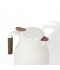 Thermos with a modern design and wooden touches - white - 1.5 litre capacity