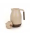 Thermos with a modern design and wooden touches - beige color - 1.5 liters capacity