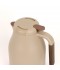 Thermos with a modern design and wooden touches - beige color - 1.5 liters capacity