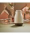Thermos with a modern design and wooden touches - beige color - 1.5 liters capacity