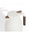 Thermos with a modern design and wooden touches - white - 1.5 litre capacity Thermos with a modern design and wooden touches - white - 1.5 litre capacity