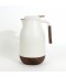Thermos with a modern design and wooden touches - white - 1.5 litre capacity Thermos with a modern design and wooden touches - white - 1.5 litre capacity