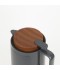 Thermos Flask with Stylish Wooden Design - Grey - 1.6L