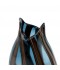 Luxury glass vase with a wavy design