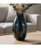 Luxury glass vase with a wavy design