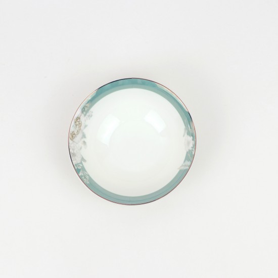 Decorative Porcelain Round Bowl Dish - 6"