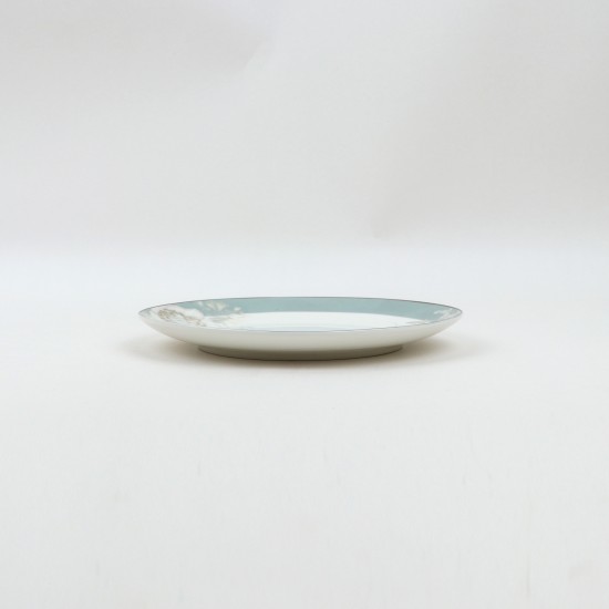 8" Round Floral Porcelain Flat Plate