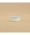 Round Porcelain Serving Bowl with Elegant Silver Rim - 4"