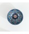 Blue Decorated Yogurt Dish - 8 Inch