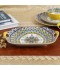 Yellow Decorative Rectangular Plate - 11.75 inches